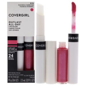 COVERGIRL Outlast All-Day Lip Color With Topcoat, Fuchsia Forever - Image 1