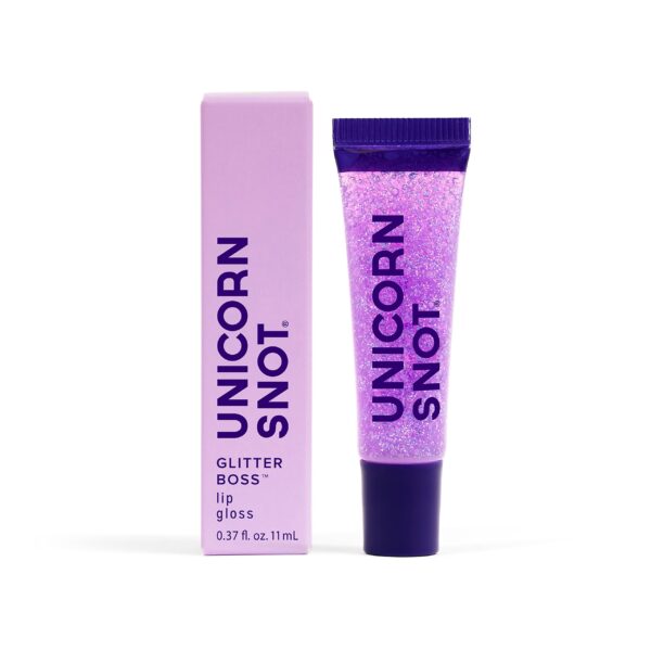 UNICORN SNOT Glitter Lip Gloss - Long-Lasting Sparkly Lip Shine - Vegan & Cruelty Free Non-Sticky Formula - Lip Gloss for Festivals and Rave Makeup -