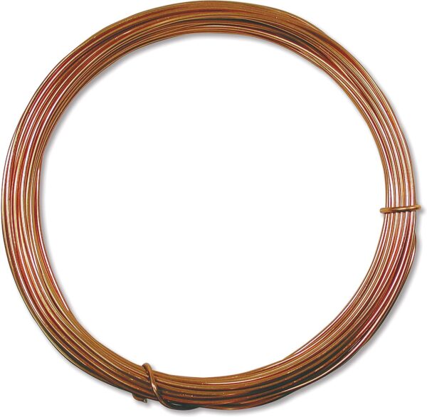 The Beadsmith Anodized Aluminum Wire ? 12 Gauge ? 39 feet ? Copper Color ? Bendable Craft Wire Used to Jewelry Making, Wire Wrapping, Sculpting, Flora - Image 7