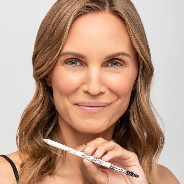 True + Luscious Brow Definer Pencil - Pomade & Powder Combo With Organic Castor Oil - Fills, Shapes Eyebrows - Waterproof - Taupe (Universal) - Image 6