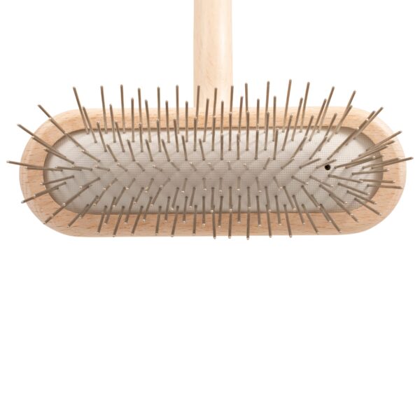 Chris Christensen Original Series 27 mm T-Brush - Dog & Cat Grooming Brush, Groom Like a Professional, Stainless Steel Pins, Lightweight Beech Wood Bo - Image 3
