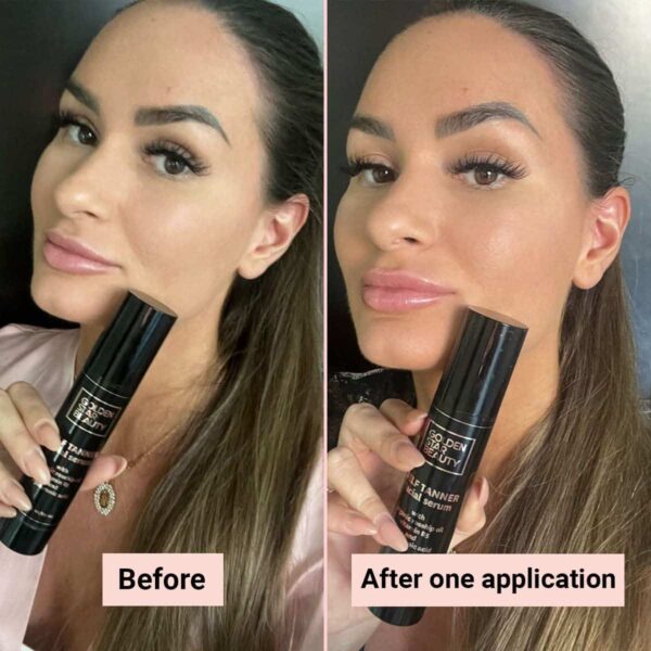 Face Tanner ? Self Tan Serum w/Hyaluronic Acid and Organic Oils, Self Tanners Best Sellers, Facial Sunless Tanner for Natural Sunkissed Glow, Fake Tan - Image 2