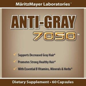 Anti Gray Hair 7050 Restore Natural Hair Color 60 Caps Per Bottle (3 Bottles) - Image 3