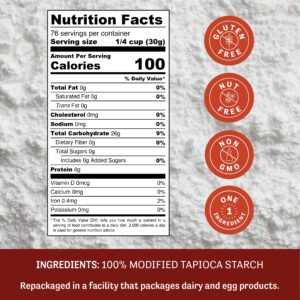 Judee?s Expandex Modified Tapioca Starch 5 lb - 100% Non-GMO, Gluten-Free & Nut-Free - USA Packaged - Thickens and Enhances Texture - Great for Making - Image 2