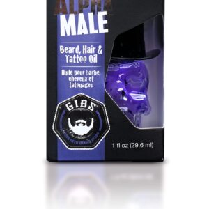 GIBS Grooming Alpha Male Beard, Hair & Tattoo Oil, 1 Fl Oz - Image 6