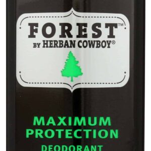 Herban Cowboy Forest Aloe Infused Deodorant with Hints of Cedar, Mandarin, and Black Pepper (2.8 oz) - Image 1