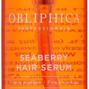 Obliphica Seaberry Leave in Hair Serum for Fine & Medium Hair - Vitamins and Omegas for Frizz Free & Nourished Hair - Hair Serum for Dry Hair and Grow - Image 1