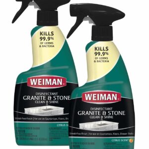 Weiman Disinfectant Granite Daily Clean & Shine - 12 fl oz (2 Pack) Safely Clean Disinfect and Shine Granite Marble Soapstone Quartz Quartzite Slate L - Image 1