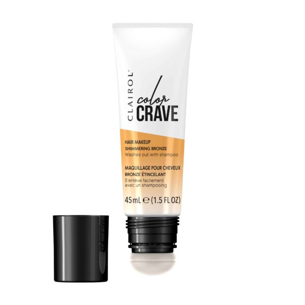 Clairol Color Crave Temporary Hair Color Makeup, Shimmering Bronze Hair Color, 1 Count - Image 2