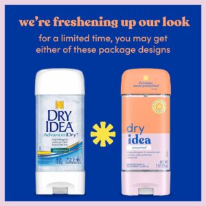 Dry Idea Advanced Dry Unscented Antiperspirant and Deodorant Clear Gel, 3 Ounce (Pack of 6) - Image 9