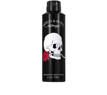 Ed Hardy Skulls & Roses Men’s Deodorant & Fragrance Body Spray, 6 oz