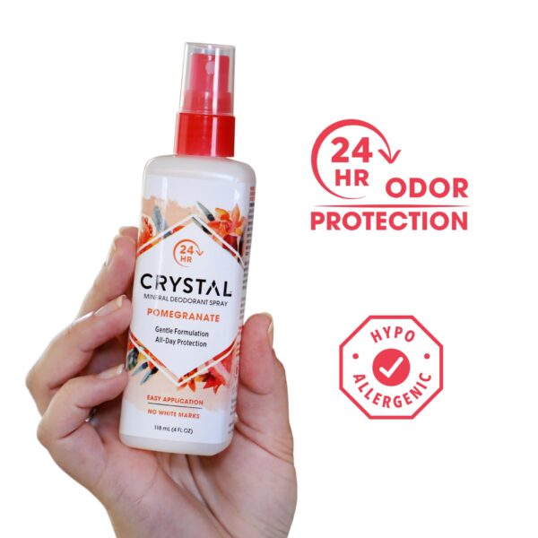Crystal Essence Deodorant Spray, Pomegranate, 4 oz - Image 2