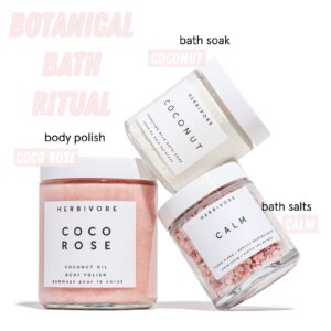 HERBIVORE Calm Soaking Bath Salts ? Natural Himalayan Pink Salt, Moisturizing + Relaxing, Ylang Ylang & Vanilla, Plant-Based, Vegan, Cruelty-Free, 8 o - Image 8