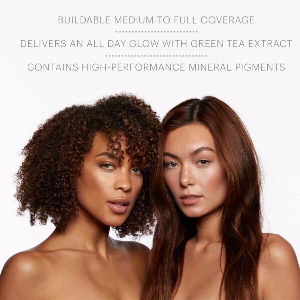 Glo Skin Beauty Satin Cream Foundation Makeup for Face, Cocoa Light - Full Coverage, Semi Matte Finish, Conceal Blemishes & Even Skin Tone - Image 3