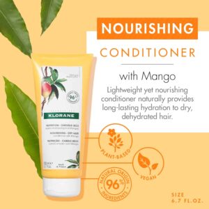 Klorane Nourishing Conditioner with Mango Butter, Moisturize and Hydrate Dry Hair, Paraben, Silicone, Sulfate Free, 6.7 Ounce - Image 2