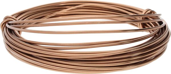The Beadsmith Anodized Aluminum Wire ? 12 Gauge ? 39 feet ? Copper Color ? Bendable Craft Wire Used to Jewelry Making, Wire Wrapping, Sculpting, Flora - Image 2