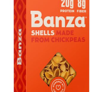 Banza Gluten-Free Chickpea Pasta, Shells 20g Protein | Lower Carb | High Fiber | High Protein | Plant Based Pasta | 8oz (Pack of 6)