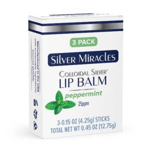 Silver Miracles - Colloidal Silver Lip Balm - TUBE - 3 Pack - Image 1