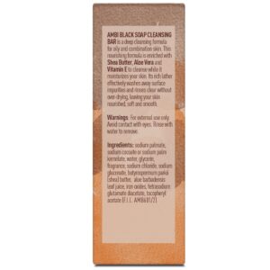 Ambi Skincare Black Soap with Shea Butter, 3.5 Oz. - Image 3