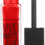Maybelline New York Color Sensational Vivid Matte Liquid Lipstick, Rebel Red, 0.26 fl. oz.