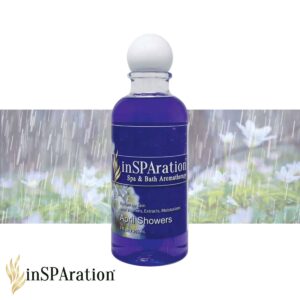 inSPAration Spa and Bath Aromatherapy 111X Spa Liquid, 9-Ounce, April Showers , Purple - Image 2