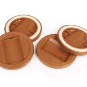 Slipstick CB840 3-1/4 Inch Bed Roller / Furniture Wheel Gripper Caster Cups (Set of 4) Caramel Color,Large - Image 2