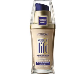 L’Oreal Paris Visible Lift Serum Absolute Foundation, Light Ivory, 1 Ounce