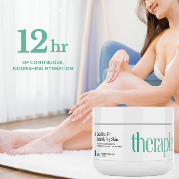 THERAPLEX Emollient Cream for Dry Skin - No Parabens or Preservatives, Noncomedogenic, Fragrance-free, Dermatologist Recommended - Long-lasting Moistu - Image 6