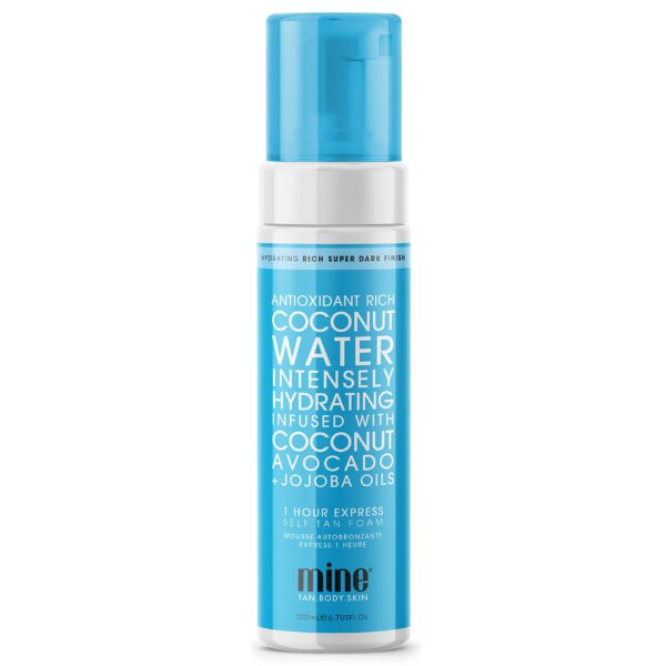 MineTan Coconut Water Based Self Tanner | Delivers a Flawless, Streak-Free Super Dark Brown Finish That Restores Skin Hydration, World's First Coconut