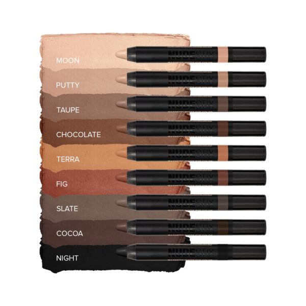 Nudestix Magnetic Matte Eye Color Pencil, Eyeshadow + Eyeliner + Eyelid Primer, Cream Makeup Stick, Long Lasting, Waterproof, Shade: Night - Image 3