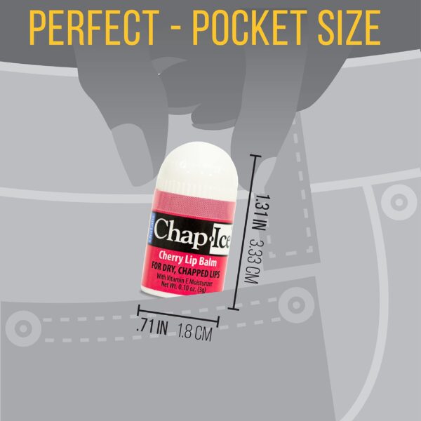 Chap-Ice? | Premium and Traditional Lip Balm for Chapped, Dry, or Windburned Lips | Pocket Size Display with Assorted Flavors - Cherry, Citrus Orange, - Image 6