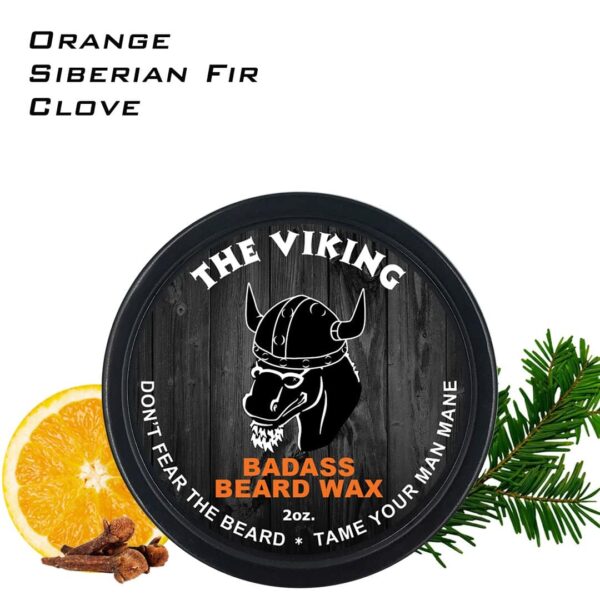 Badass Beard Care Beard Wax For Men - The Viking Scent, 2 oz - Softens Beard Hair, Leaves Your Beard Looking and Feeling More Dense - Image 2