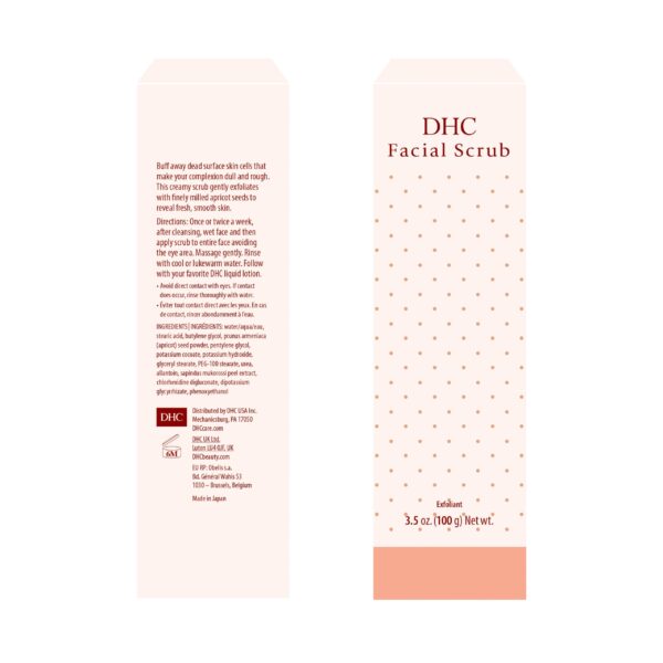 DHC Facial Scrub, Gentle Exfoliating Scrub, Creamy Microbead-Free Cleanser, Smooth, Hydrating, Clearer-Looking Complexion, Ideal for All Skin Types, 3 - Image 3