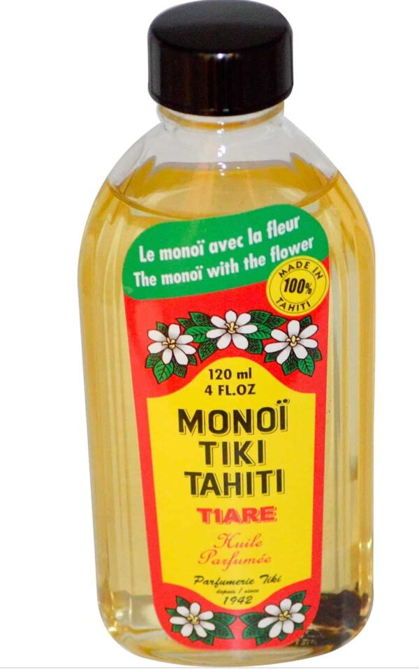 Monoi Tiare Tahiti Tiare Gardenia Coconut Oil (Pack of 2), Scented With Fresh Handpicked Tiare Flowers, 100% Made in Tahiti, 4 fl. oz. - Image 2