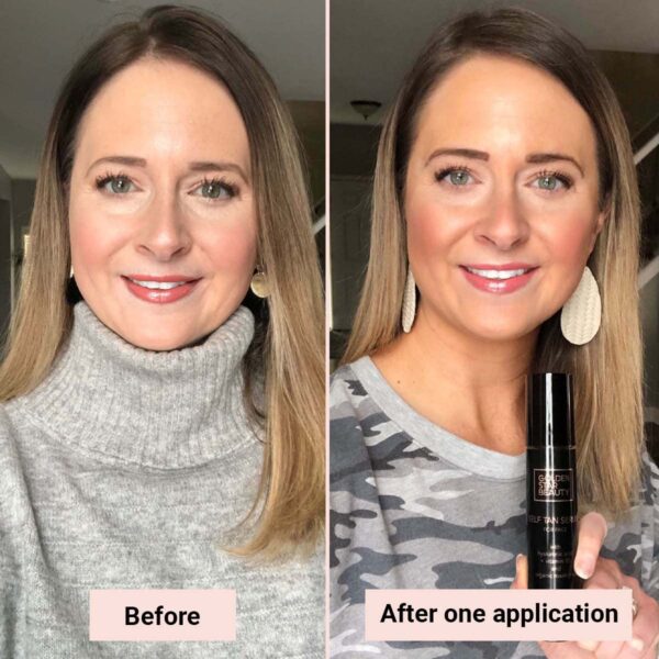 Face Tanner ? Self Tan Serum w/Hyaluronic Acid and Organic Oils, Self Tanners Best Sellers, Facial Sunless Tanner for Natural Sunkissed Glow, Fake Tan - Image 6