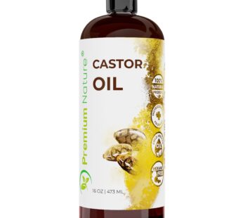 Castor Oil Pure Carrier Oil – Cold Pressed Castor Oil for Essential Oils Mixing Natural Skin Moisturizer Body & Face, Eyelash Caster Oil, Eyelashes Ey