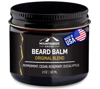 Mountaineer Brand Beard Balm for Men | All Natural Leave-In Conditioner to Moisturize Dry Itchy Skin | Beard Butter Hydrates, Softens and Tames Flyawa