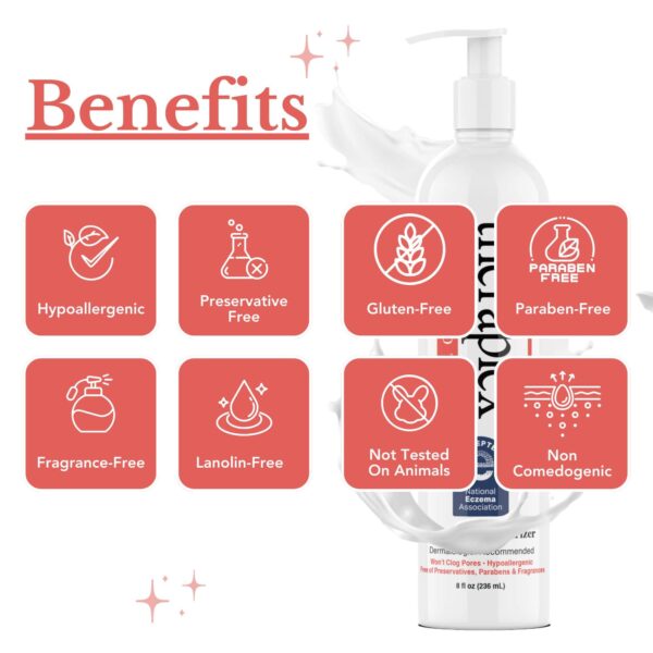 Theraplex Hydro Lotion (8 oz) - No Parabens or Preservatives, Noncomedogenic, and Hypoallergenic, Fragrance-Free, Dermatologist recommended - National - Image 3