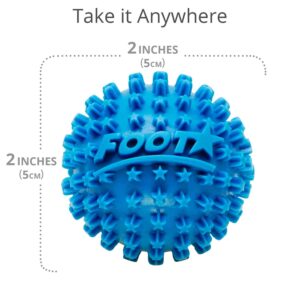 Body Back Foot Star Massager Ball and Plantar Fasciitis Roller - Soothe Foot Stress, Discomfort, Aches, & Tightness (2-Inch, Blue) - Image 5