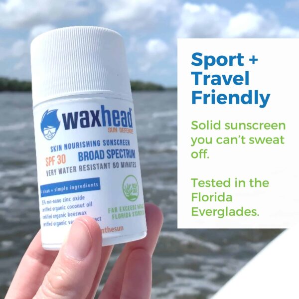 Waxhead Coral Reef Safe Sunscreen Stick - Zinc Oxide Sunscreen, Tattoo Sunscreen Stick Mineral Sunscreen Face Sunscreen Stick, Baby Sunscreen Stick, S - Image 6