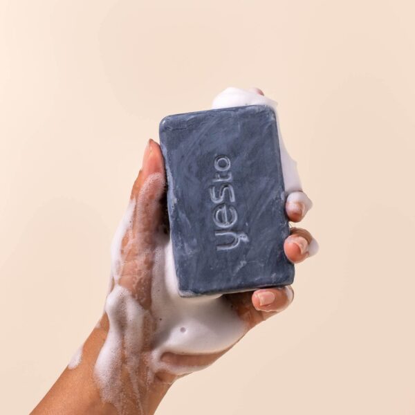 Yes To Tomatoes Detoxifying Charcoal Bar Soap, Exfoliating Acne Face Wash Helps Draw Out Impurities & Deep Clean Pores, With Salicylic Acid and Jojoba - Image 2
