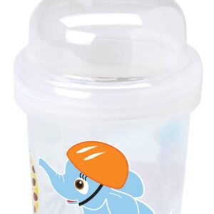 nuSpin Kids 8 oz Zoomi Straw Sippy Cup, Safari Animals Style - Image 1