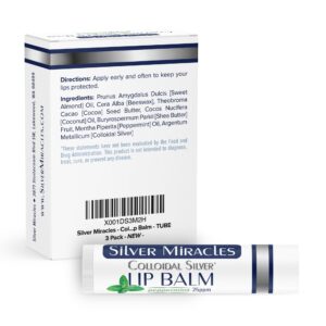 Silver Miracles - Colloidal Silver Lip Balm - TUBE - 3 Pack - Image 2