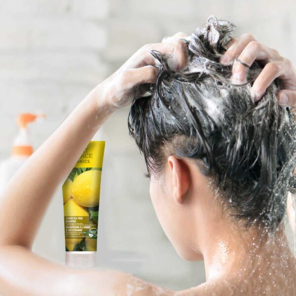 Desert Essence Lemon Tea Tree Shampoo & Conditioner Bundle - 8 Fl Ounce - Clarifying For Oily Hair - Essential Oils - Strengthen & Protect Hair - Effe - Image 6