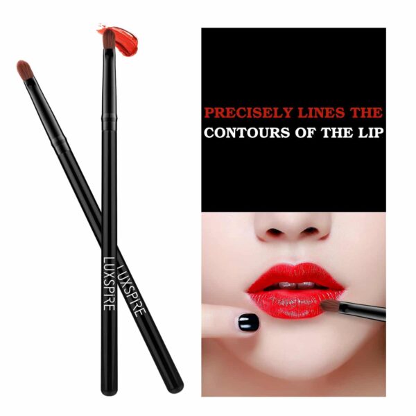 Luxspire Lip Brush Concealer Brushes 2 Pieces, Lipstick Gloss Brushes Applicators Eyeshadow Lip Liner Makeup Brush Cosmetics Make Up Tools, Small Make - Image 4