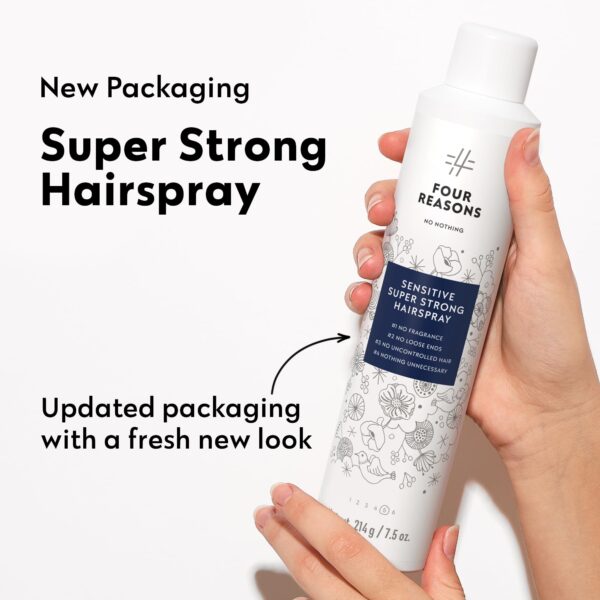 No nothing Sensitive Unscented Hairspray with Extra Hold - Finishing Spray for Styling with Humidity Protection - Fragrance Free & Hypoallergenic - 9. - Image 2