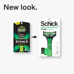 Schick Xtreme 3 Sensitive Skin Disposable Razors for Men, Disposable Razors, 4 Count (Pack of 3 ), Packaging May Vary - Image 6