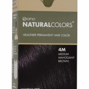 ONC NATURALCOLORS (4M Medium Mahogany Brown) 4 fl. oz. (120 mL) Heat Activated Healthier Permanent Hair Dye with Certified Organic Ingredients, Ammoni - Image 1