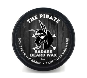 Badass Beard Care Beard Wax For Men – The Pirate Scent, 2 oz – Softens Beard Hair, Leaves Your Beard Looking and Feeling More Dense