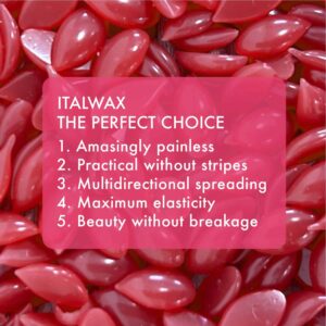 Italwax Rose - 1kg / 2.2lb - Hard wax beads for hair removal - Natural formulation ideal for all skin type - Unscented - Recommended for Bikini Area a - Image 4